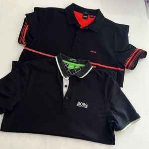 2 boss polo shirts